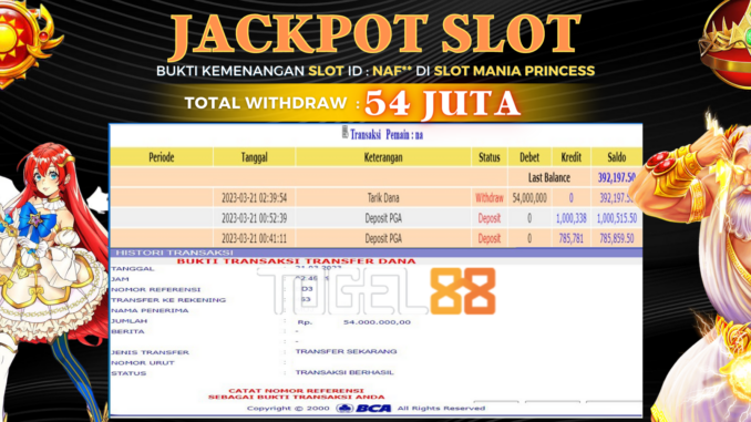 Bukti jackpot Togel88 #25