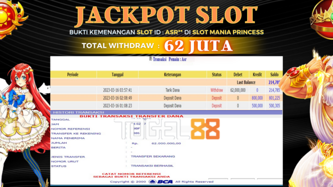 Bukti jackpot Togel88 #5