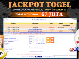 Bukti jackpot Togel88 #126