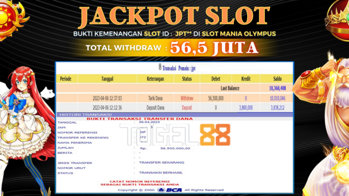 Bukti jackpot Togel88 #66