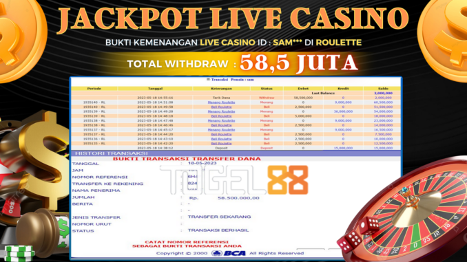 Bukti jackpot Togel88 #189