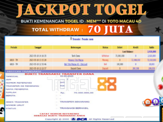 Bukti jackpot Togel88 #168