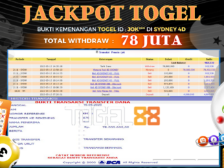 Bukti jackpot Togel88 #180