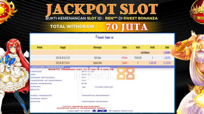 Bukti jackpot Togel88 #236