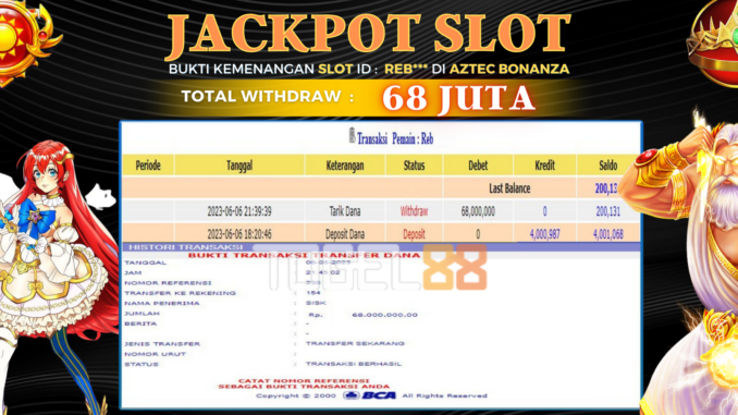 Bukti jackpot Togel88 #231