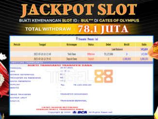 Bukti jackpot Togel88 #338