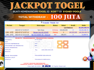 Bukti jackpot Togel88 #339