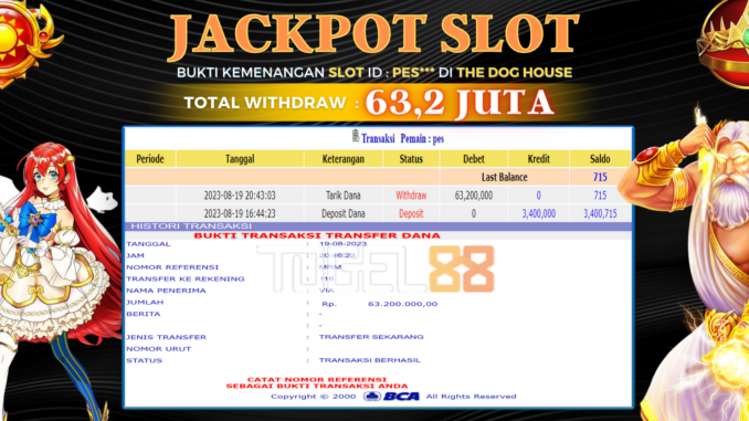 Bukti jackpot Togel88 #358