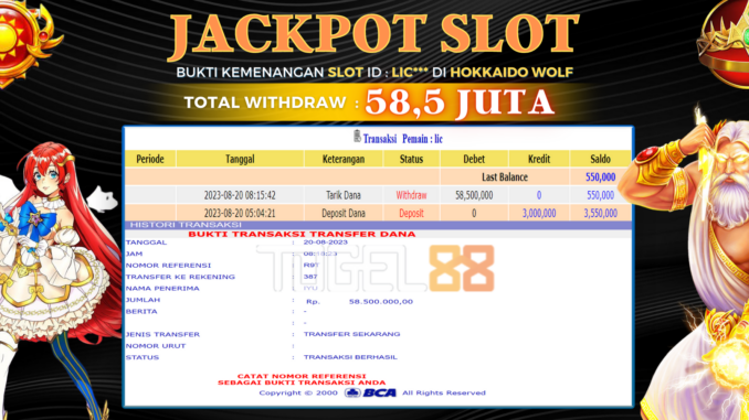 Bukti jackpot Togel88 #359