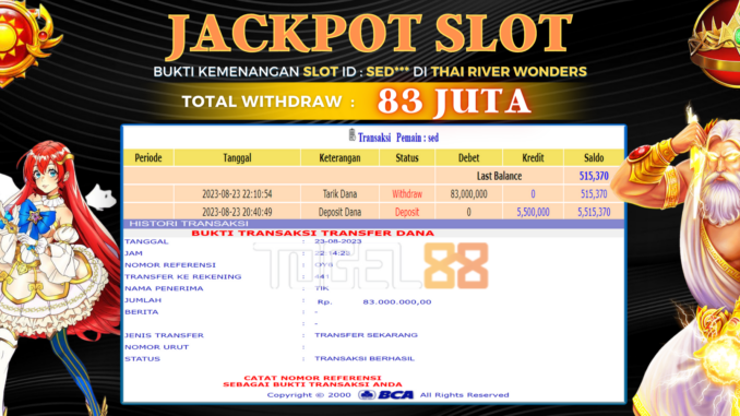 Bukti jackpot Togel88 #370