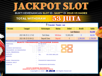 Bukti jackpot Togel88 #376